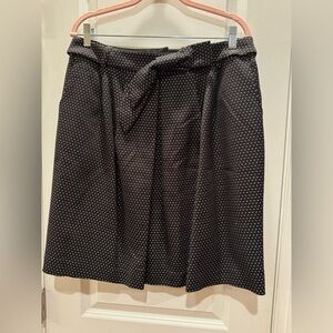 Talbots Black and Gold A-Line Skirt